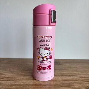 Hello Kitty Pink Metal Water Bottle